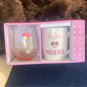 #NURSESWEEK SALE NWT Wine glass and Coffe mug gift